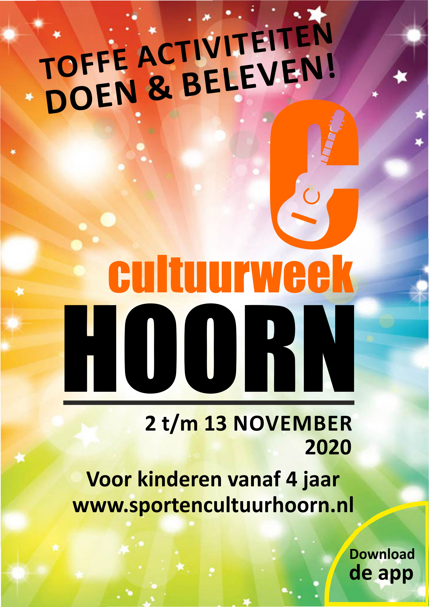 Cultuurweek Hoorn van 2 t/m 13 november 2020