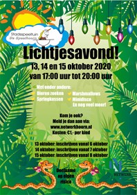 Lichtjesavond Stadsspeeltuin herfst 2020