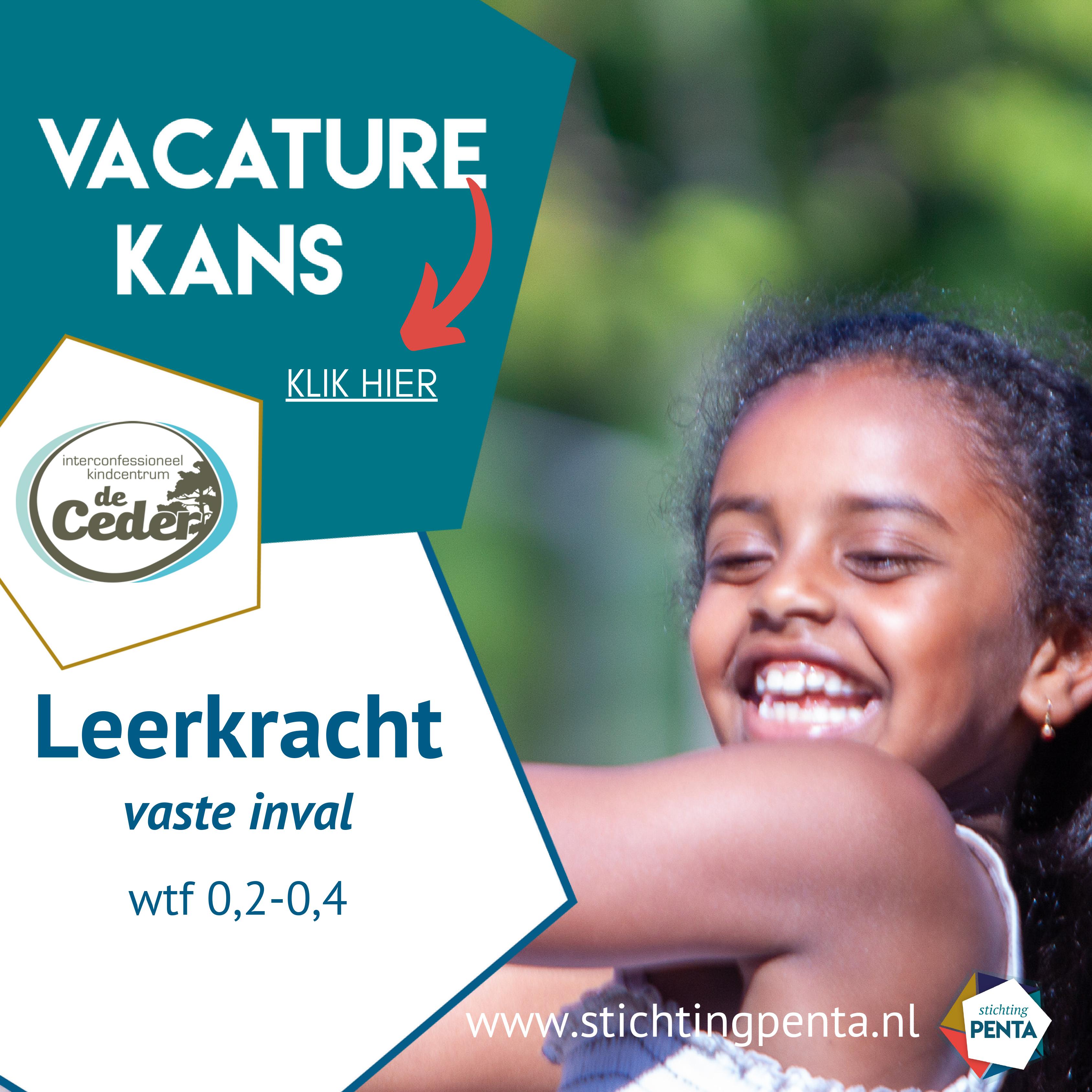 Vacature leerkracht!