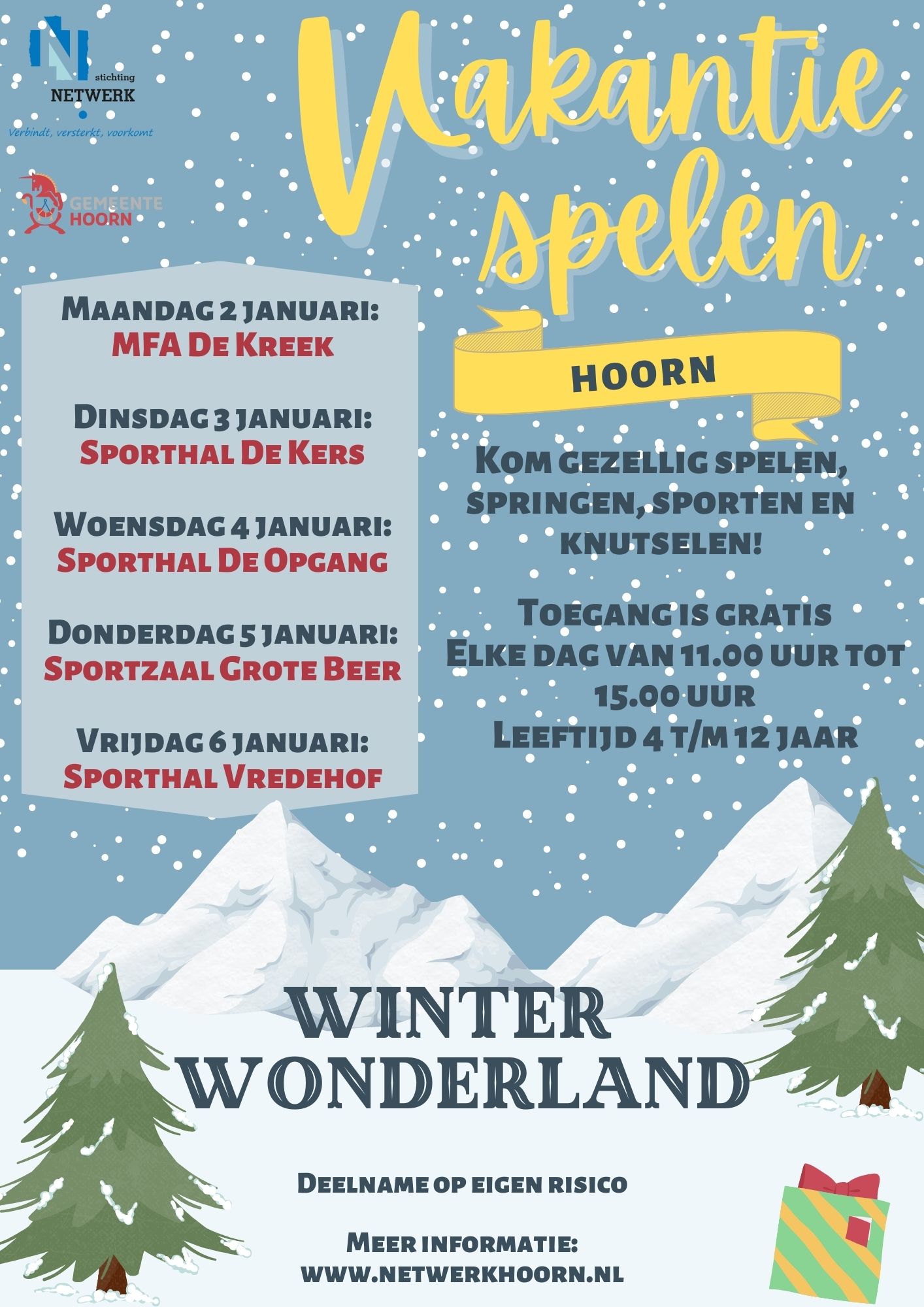 Vakantiespelen kerstvakantie!